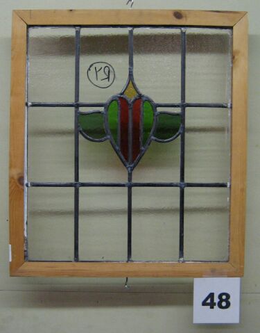 detail of stained glass window