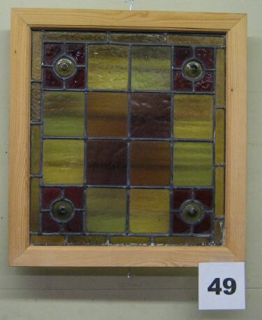 detail of stained glass window