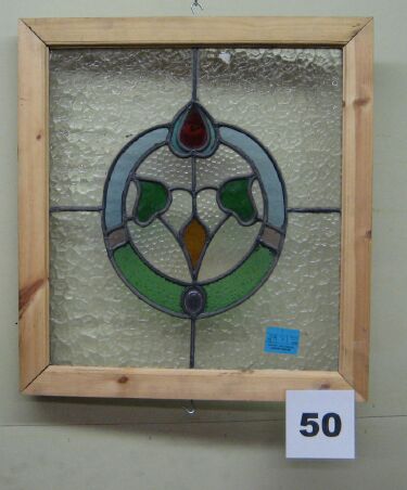 detail of stained glass window