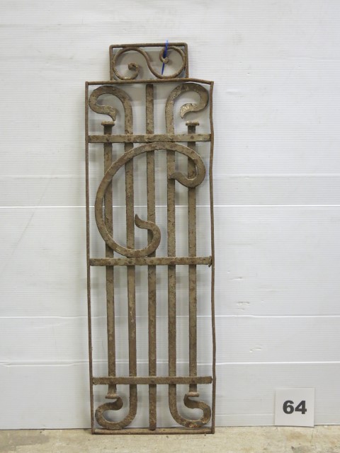 Wrought iron window grates and panels