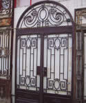Antique iron gates