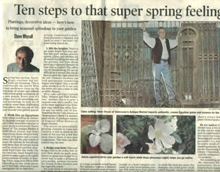 Newspaper article about Antique Market