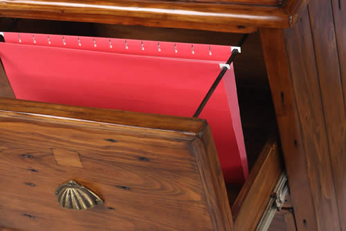Salvaged Wood Filing Cabinet Detail image