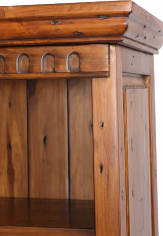 Detail of Salvaged / Recycled Wood Bookcase
