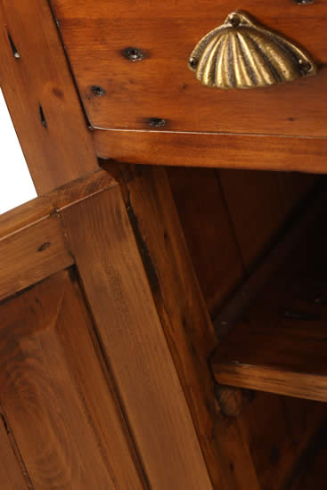 Detail of Reclaimed Wood Nightstand