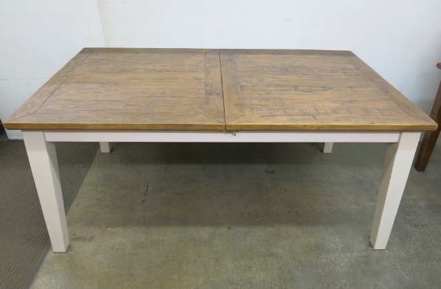 Salvaged Wood Extendable Dining Table