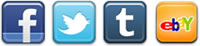 Check us out on Facebook, Tumbler, Twitter and Ebay!