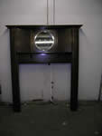 Antique wood fireplace mantels