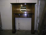 Antique wood fireplace mantels