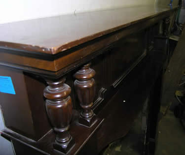 Detail image of antique furniture item