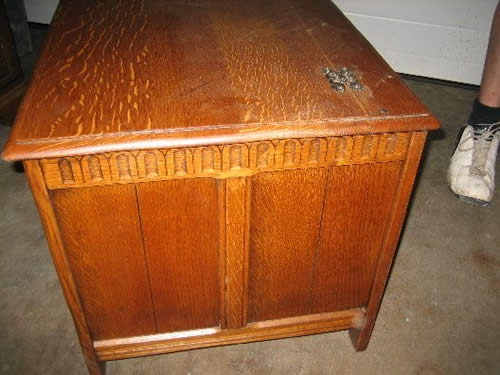 Detail image of antique furniture item
