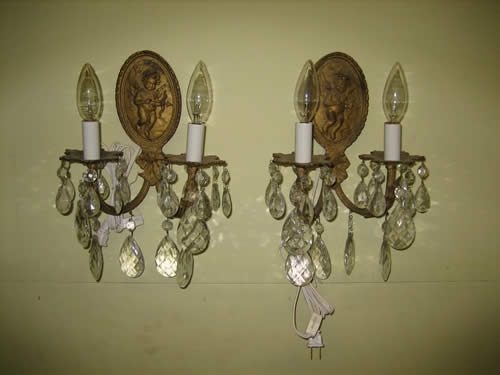Antique wall sconces & fixtures